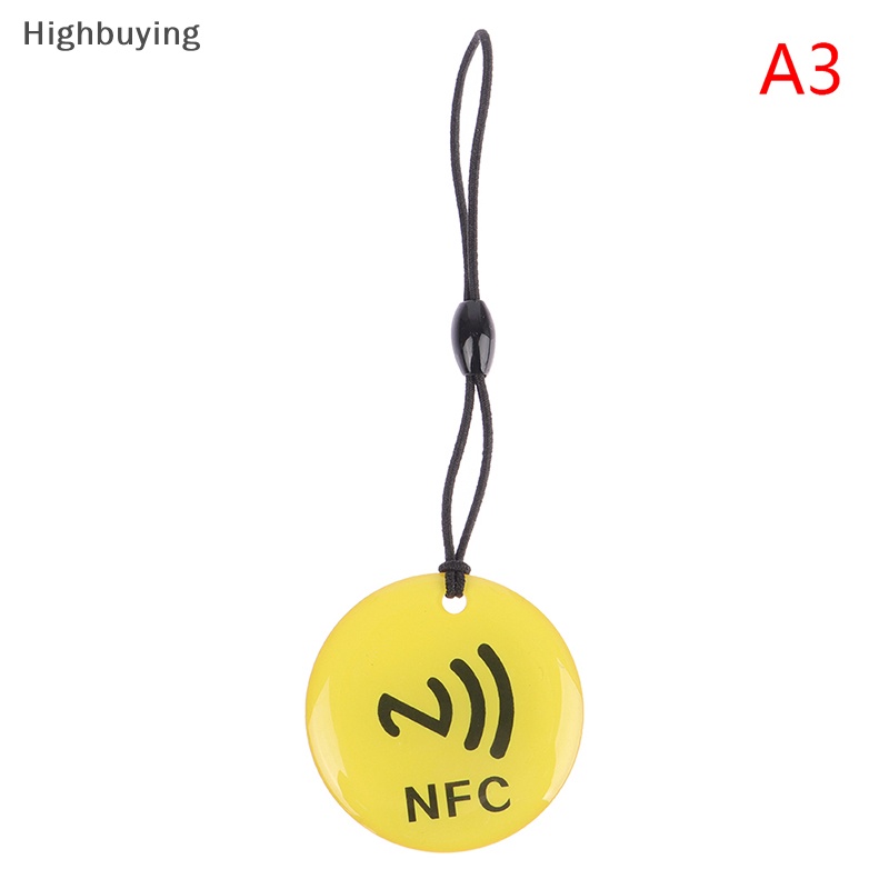 Hbid NFC Perekat dripping Card Diameter 35mm NTAG213 Smart Card 144bytes Untuk NFC Diaktifkan Telepon Smart Business Card Glory