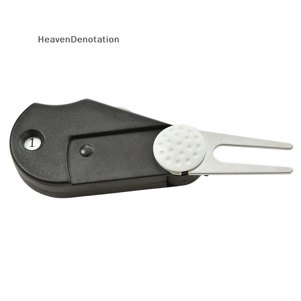 [HeavenDenotation] 5in1 Golf Sikat Pembersih Multi Fungsi Bola Divot Kit Pocket Cleaner Tool HDV
