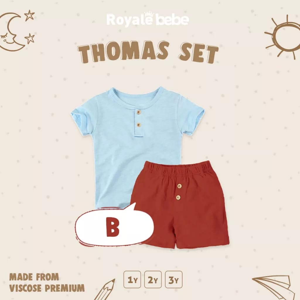 ROYALE BEBE THOMAS SET / SETELAN ANAK