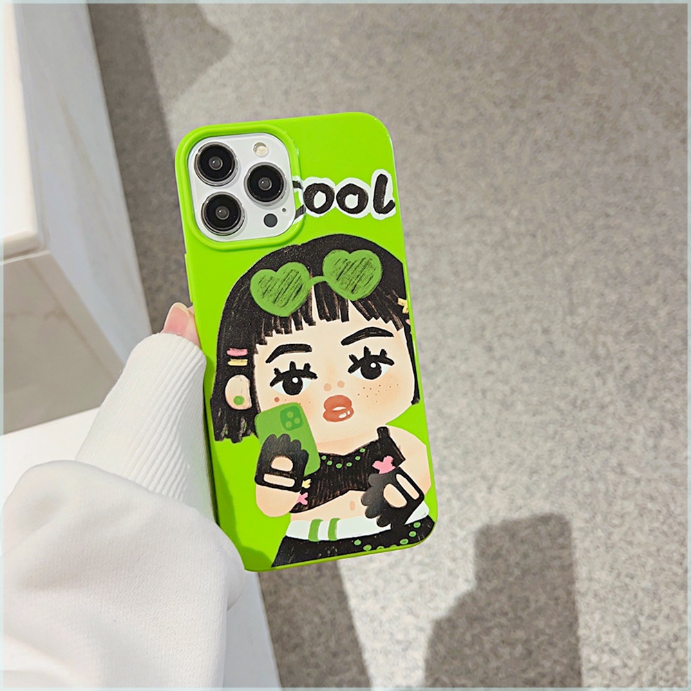 Ins Gaya Keren Trendi Cocok Untuk iPhone 14 Pro Max Casing Ponsel iPhone Kompatibel Dengan Iphone13 13pro 13prm iPhone 11 11pro 14plus 12Pro Max Shockproof TPU Phone Case