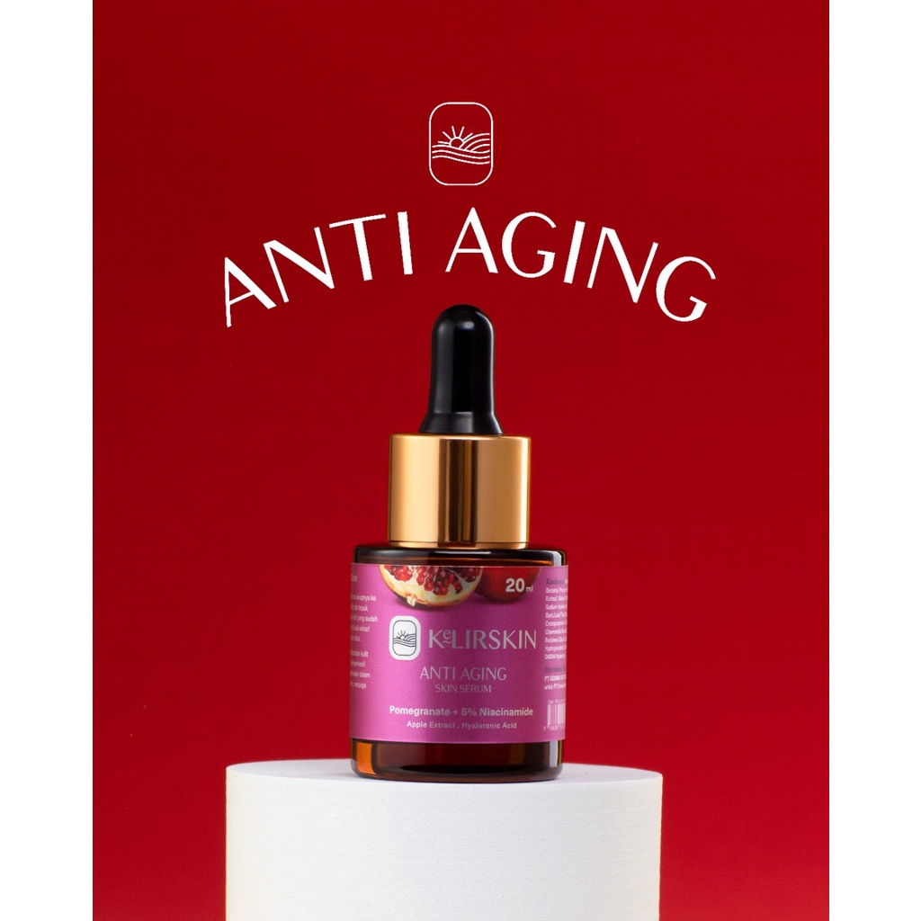 KeLIRSKIN Face Serum Anti Aging Pomegranate Niacinamide 5% Hyaluronic Acid