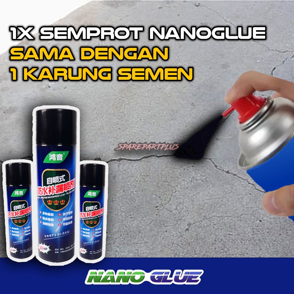 NANOGLUE LEM AJAIB SEMPROT, SEMPROTAN LEM, PILOK, GLUESPRAY, TAMBAL BOCOR ASLI DARI JEPANG