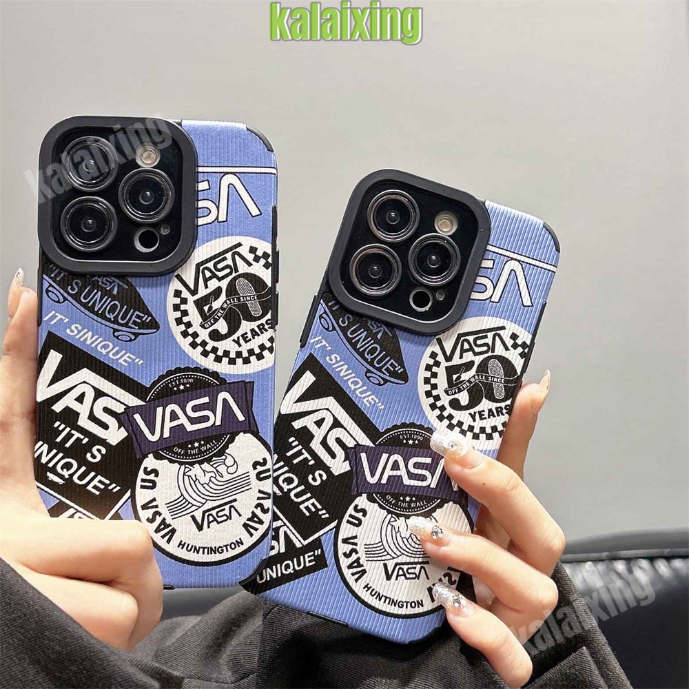 IPHONE Soft Case VANS Biru Untuk Iphone11 12 13 14 Pro Max14 Plus Xs Max X XR 78 Plus Soft Cover Belakang