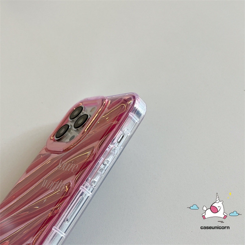 IPHONE Fashion Kreatif Huruf Sederhana Mewah 3D Stereo Corrugation Case Kompatibel Untuk Iphone14 11 7Plus XR 13 12 Pro MAX X7 8 6 6S Plus XS MAX SE 2020 Dazzle Color Card Case