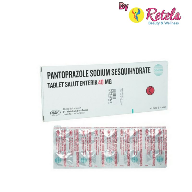 Pantoprazole 40mg 1 Strip 10 Tablet