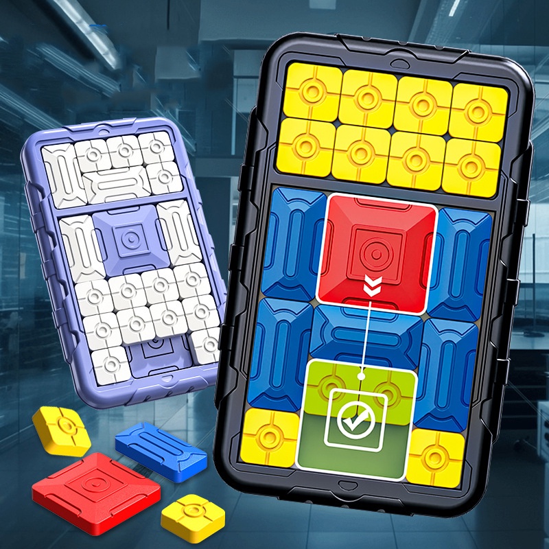 Super Huarong Road Magnet Slider Game 500 +Levelled UP Brain Teaser Puzzles Mainan Edukasi Untuk Anak Dewasa Game Genggam