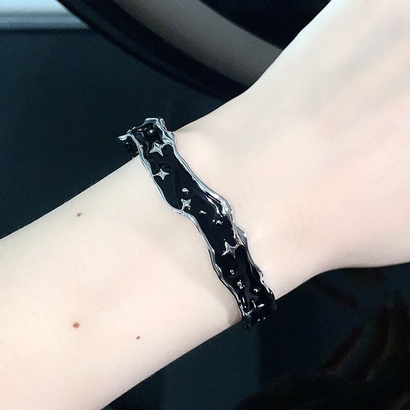 Set Gelang Cincin Geometris Bintang Bahan Alloy Fashion Untuk Wanita