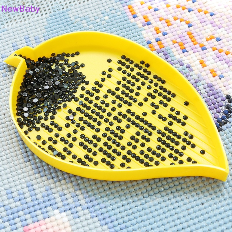 Newbaby 1pasang Diamond Paing Tray Drill Plate Piring Manik-Manik Diamond Paing Nail Art ID