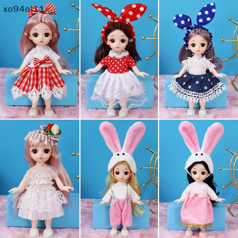 Xo 16-17cm Pakaian Boneka Dress Up Setelan Rok Hadiah Terbaik Untuk Anak DIY Mainan Anak Perempuan OL