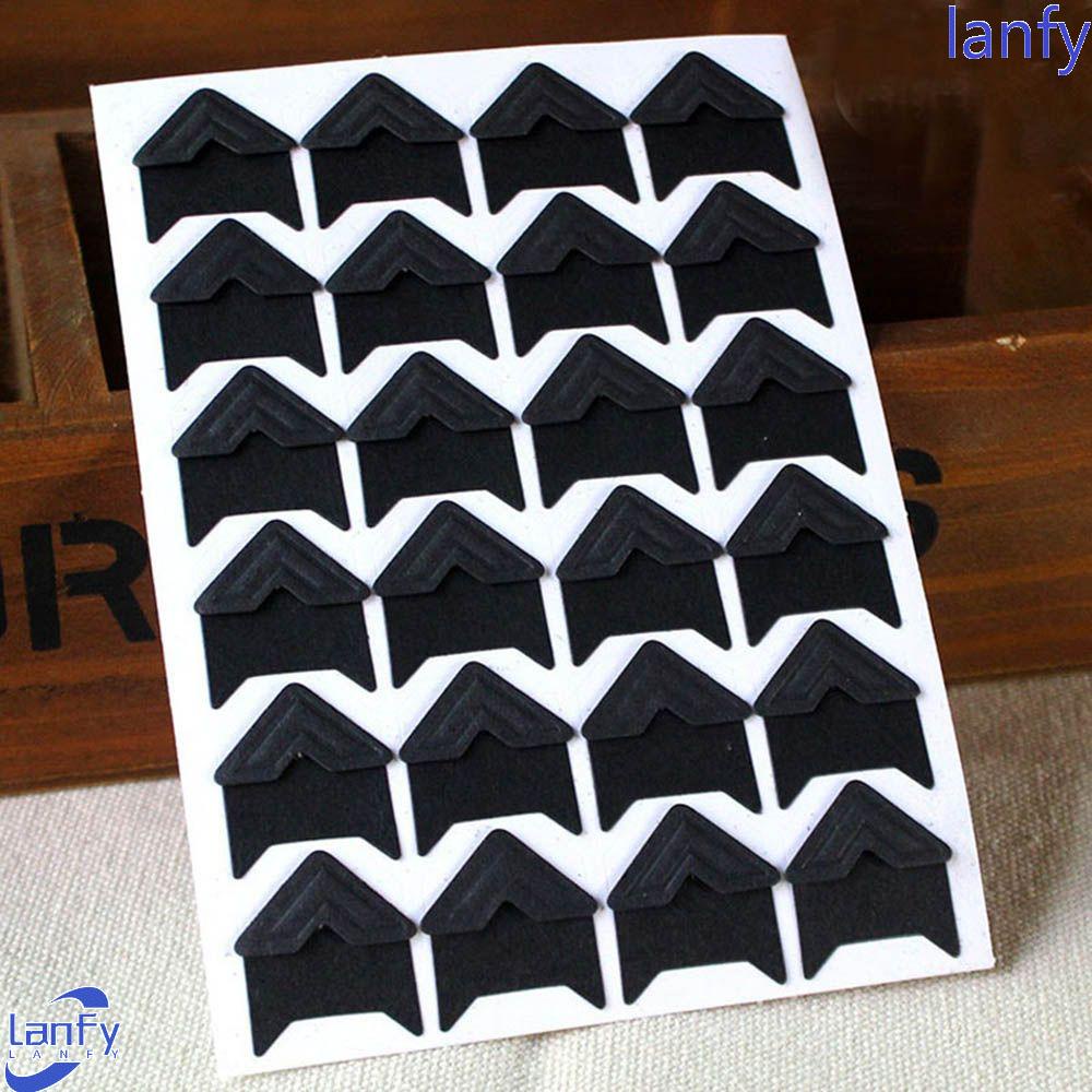 Lanfy Stiker Kertas Sudut Retro Handmade Stiker Scrapbooking Album Vintage Craft