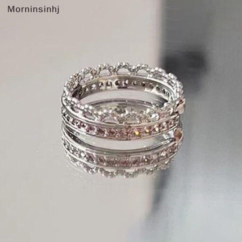 Mornin Fashion Hati Vintage Cinta Cincin Untuk Wanita INS Punk Gothic Terbuka Geometris Jari Cincin Pesta Pernikahan Perhiasan Gadis Trendi id