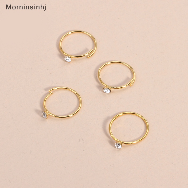 Mornin 20PCS Fashion Plag Bulat Berbentuk Hidung Cincin Hoops Untuk Wanita Pria Gadis Tubuh Perhiasan Aksesori Sederhana Kreatif Hidung Cincin id