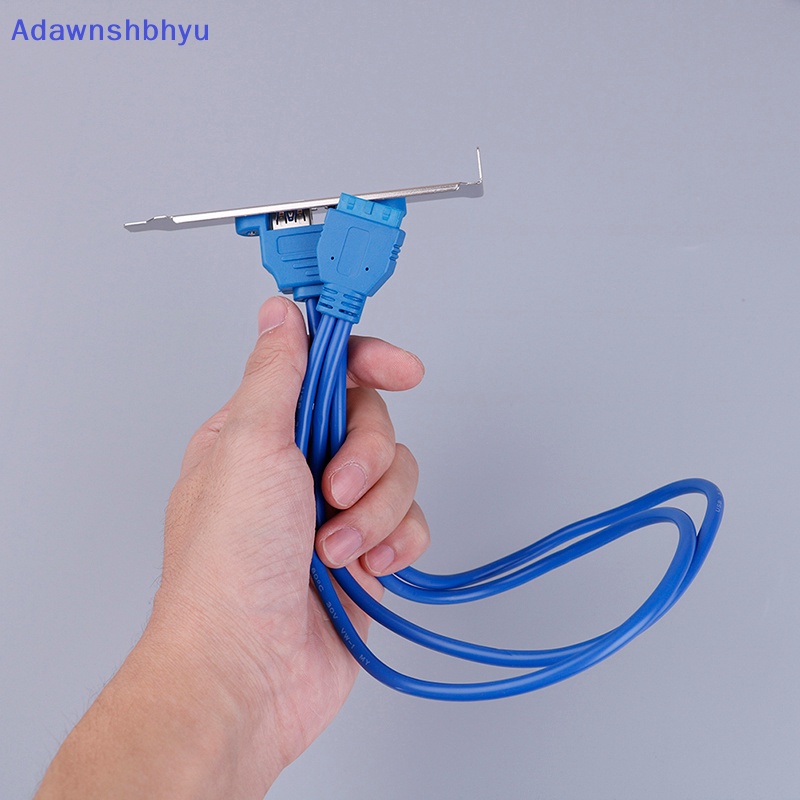 Adhyu 2port USB 3.0 Back Panel Expansion Ke Kabel Header 20-Pin Motherboard ID