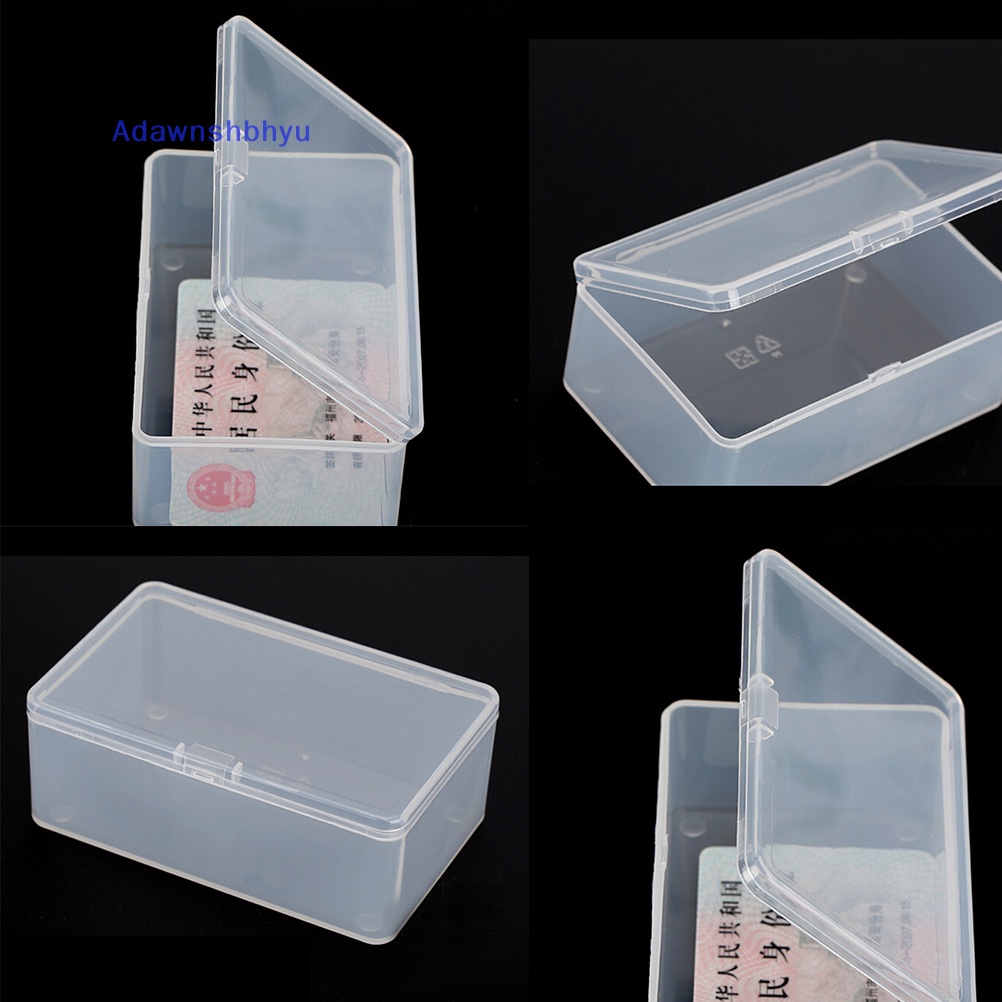 Adhyu Plastik Persegi Bening Transparan Dengan Tutup Storage Box Collection Container Case ID