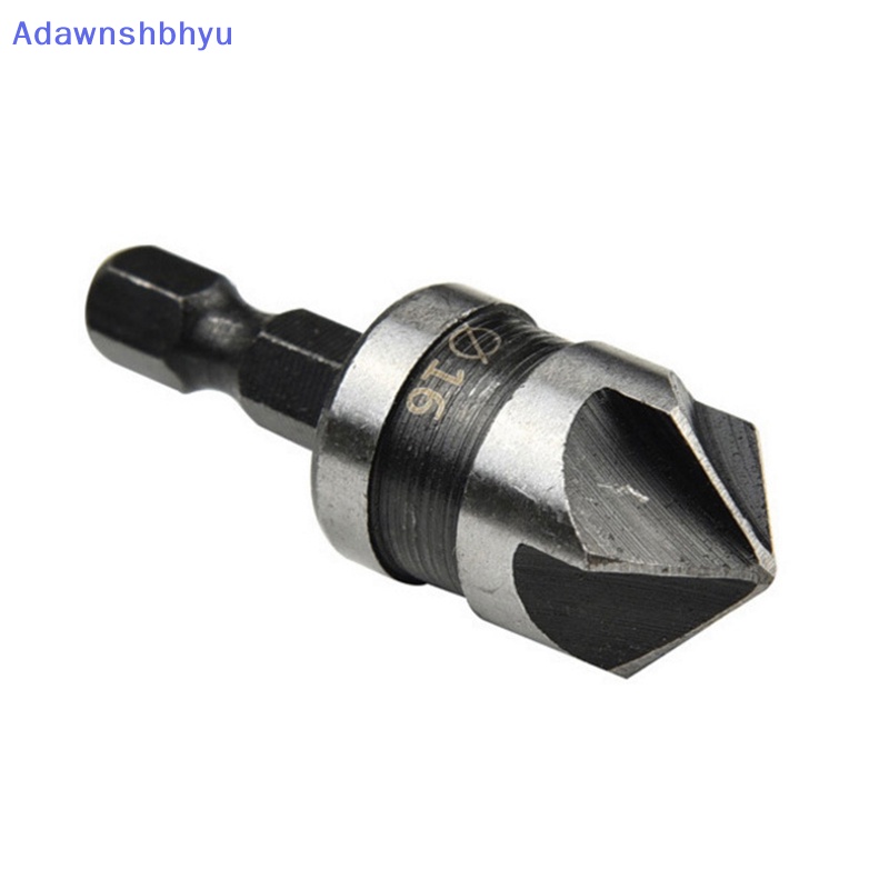 Adhyu 3Pcs Hex Countersink Boring Set Untuk Metal Drill Bit Tools Hexagonal Carbon Steel ID