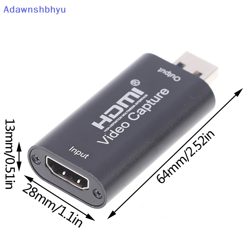 Adhyu HDMI to USB 3.0 Video Capture Card 1080P HD Recorder Game Video Live Stream ID