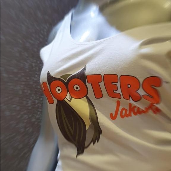 Kaos wanita singlet Tank top Hooters Original pilih 3 pcs