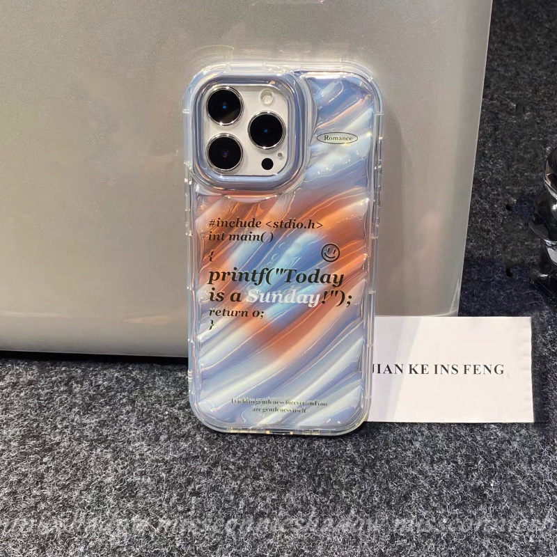 Case Kartu Laser Kreatif Kompatibel Untuk IPhone 7Plus XR 12 14 13 11 Pro MAX 6 6S 8 7 Plus X XS MAX 8Plus SE 2020 3D Stereo Kerut Romantis Mewah Dazzle Warna Cinta Hati Case