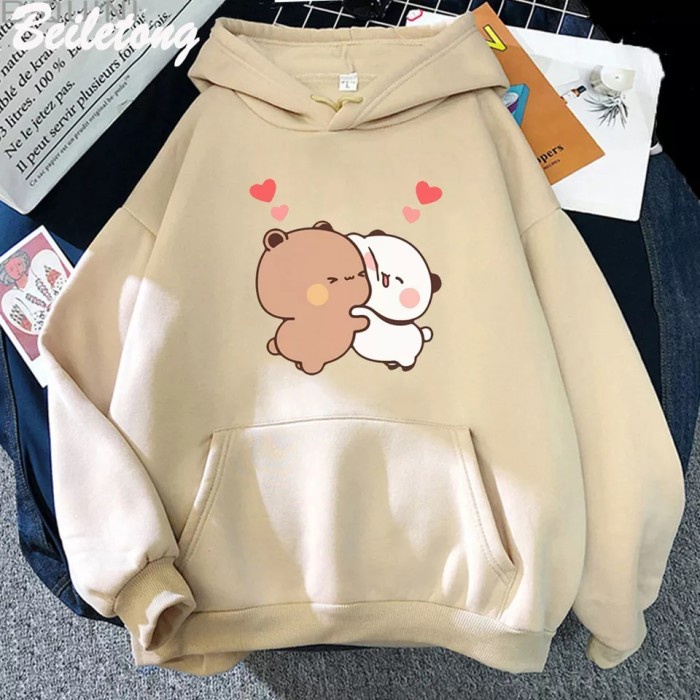 Hoodie Beruang Lucu Bubu Dudu - Misteri Box, M (60cm x 45cm)