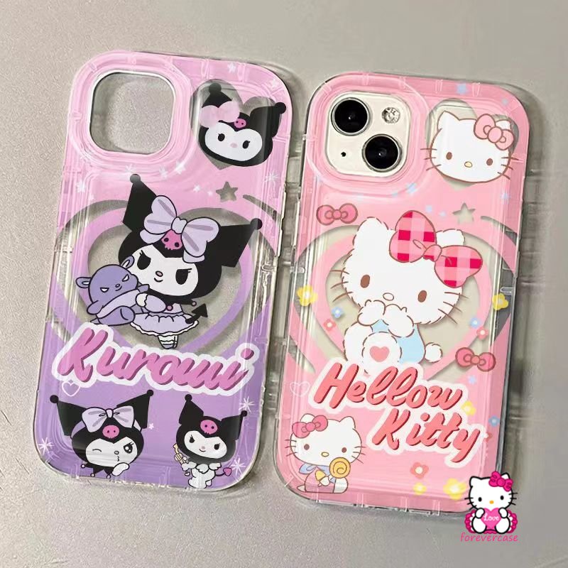 Kartun Kuromi Lovely Hello Kitty Star Doodle Case Untuk Redmi 9C NFC A1 10A 9T A2 9A 10 12C 9 Redmi Note10 9 11s 8 10 Pro Max 11 10s POCO F4 Airbag Love Heart Shockproof Soft Cover