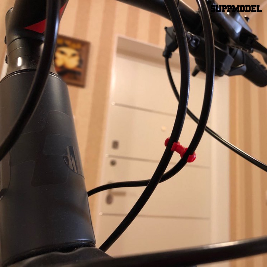 [SM]10Pcs Gesper Sepeda Mudah Bongkar Pasang Instalasi Cepat Mini Ramah Lingkungan Efisiensi Tinggi Layout Wajar Resin Garis Sepeda Pipa Gesper Sepeda Pasokan