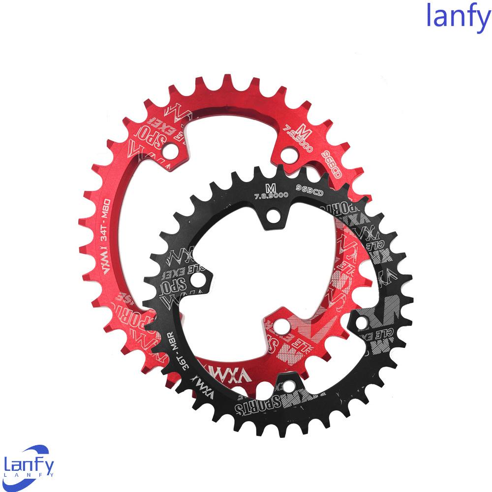 Lanfy Plat Gigi Sepeda Jalan Oval CNC 96BCD 30T 32T 34T 36T 38T Aluminium Alloy Chainring Plate