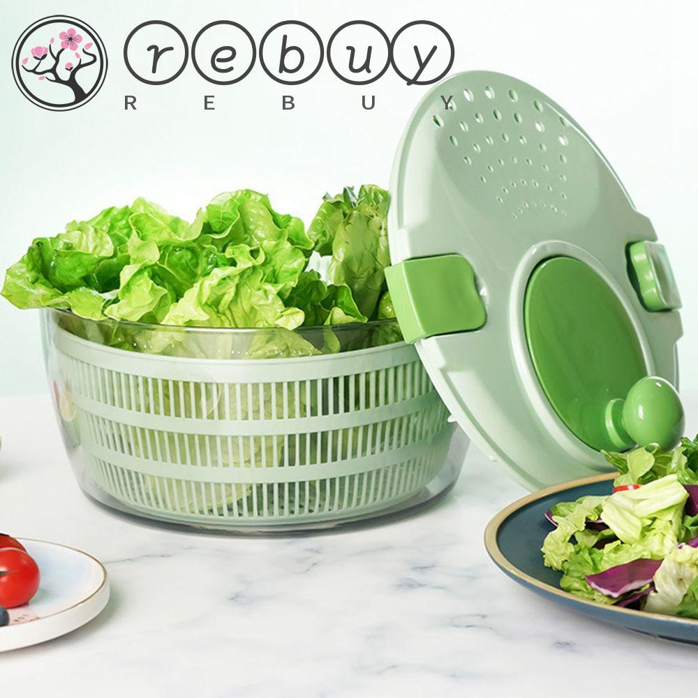 Rebuy Salad Spinner Kapasitas Besar Shake Greens Washer Cuci Rumah Tangga Sayuran Buah Salad Dehydrator