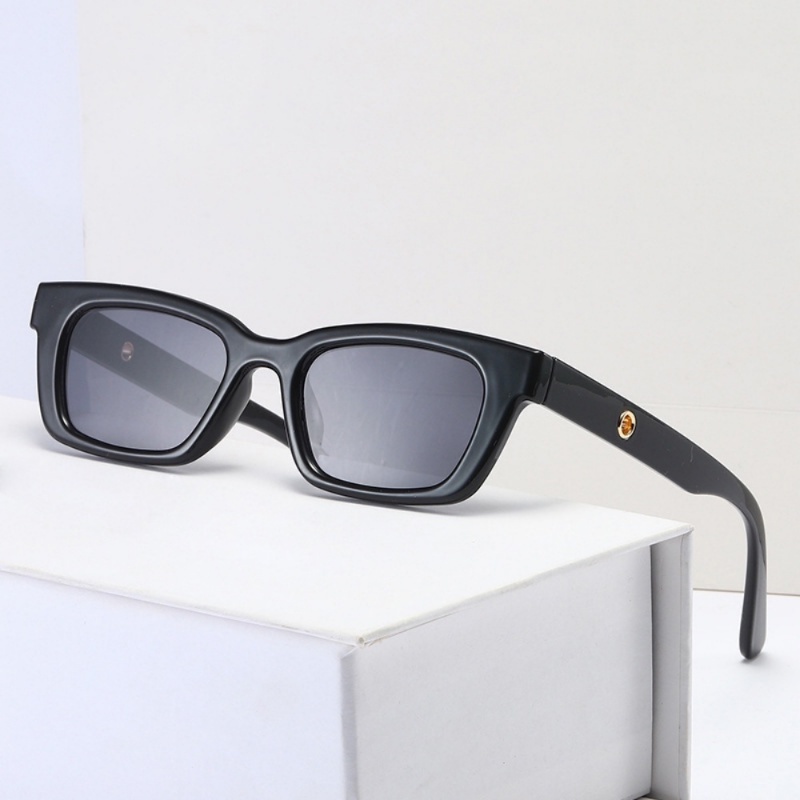 Ins Kacamata Jennie Korea Square Frame Kacamata Hip Hop Kacamata Retro Kepribadian Street Shooting Sunglasses
