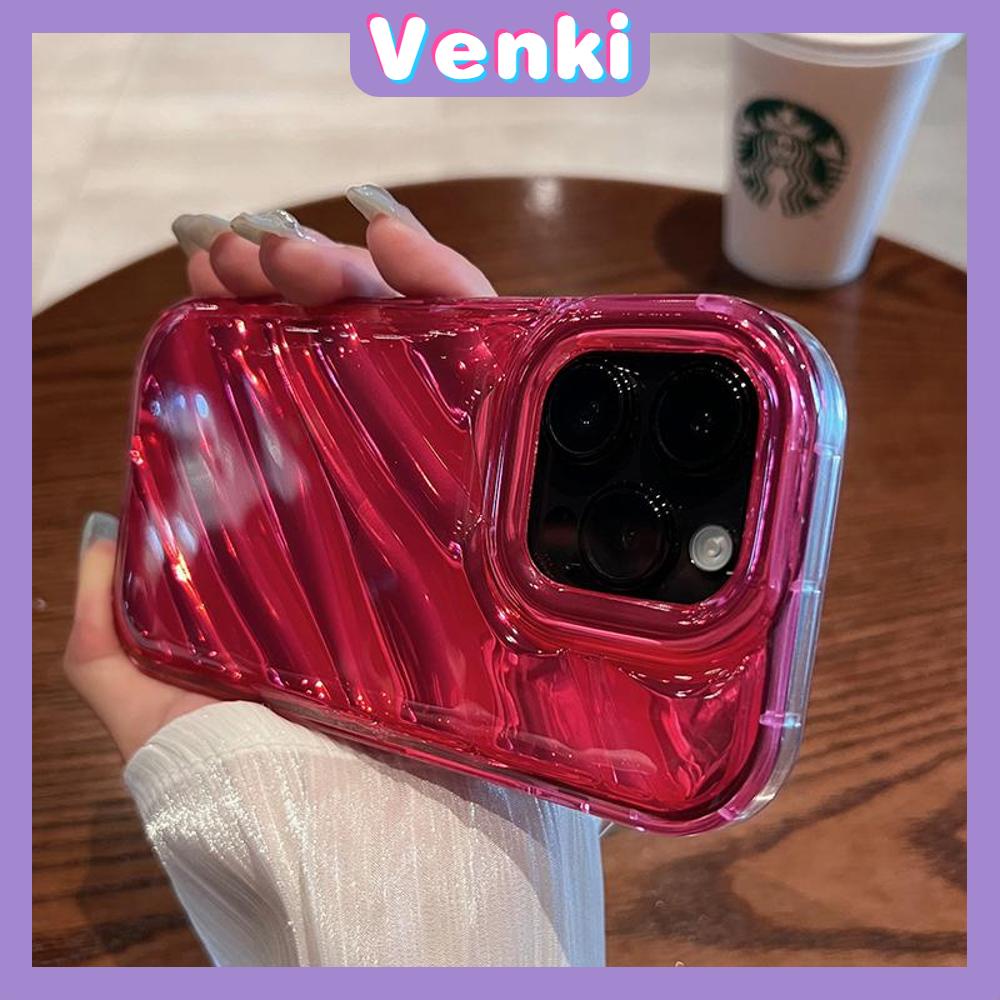 VENKI - Untuk iPhone 11 Case Laser Reflektif Bening Phone Case TPU Soft Shell Airbag Sederhana Multicolor Tahan Guncangan Kompatibel dengan iPhone 13 Pro max 12 Pro Max 11 xr xs max 7 8Plus