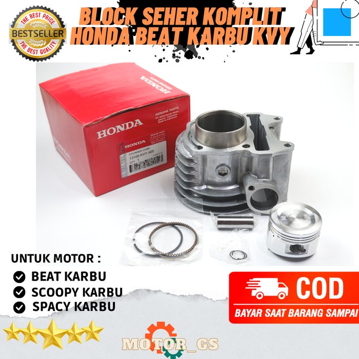 Blok seher beat karbu Block komplit sepeda Motor Scoopy Spacy KVY