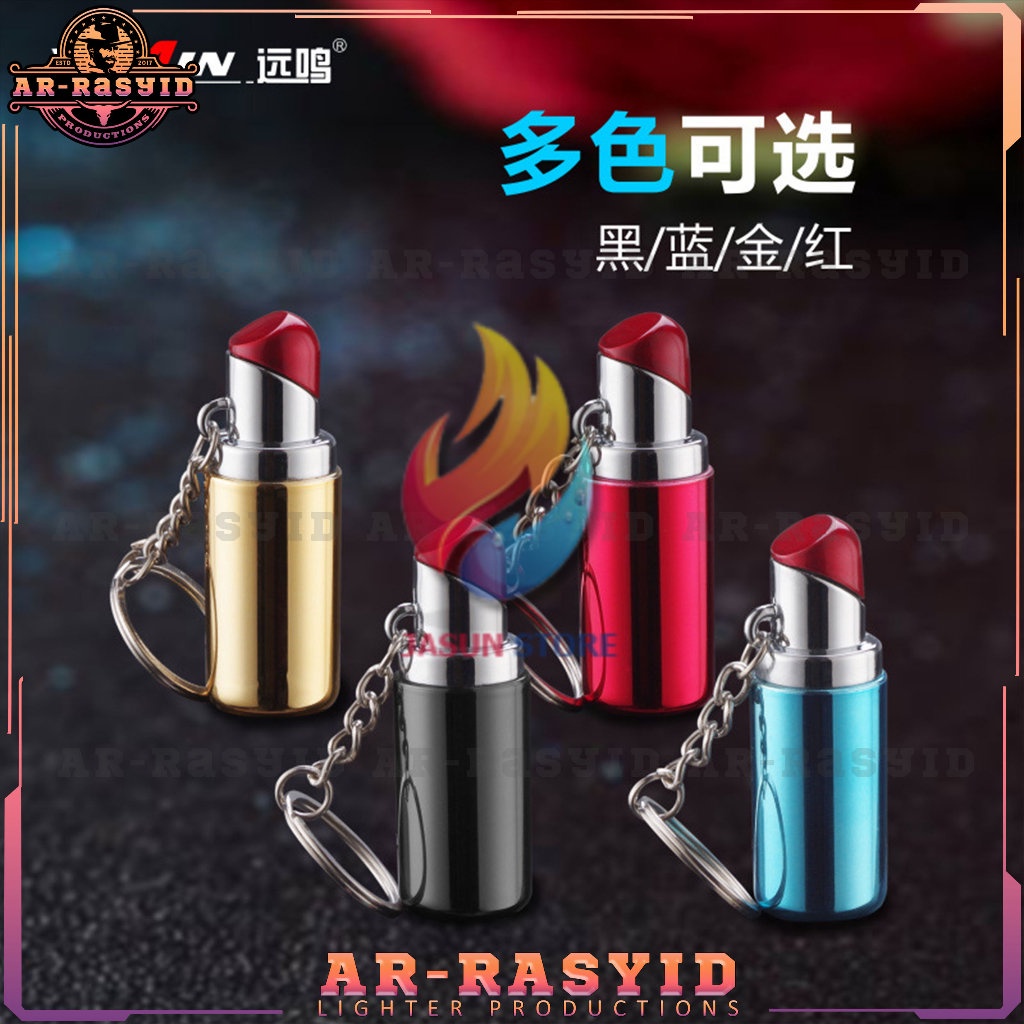 TERBARU! Korek Api Gas Gantungan Kunci Lipstik Lipstick Yomin Lighter YM-096