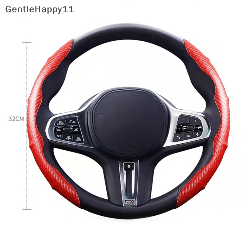 Gentlehappy 1pasang Penutup Setir Mobil Carbon Fiber Look Universal Non-Slip id