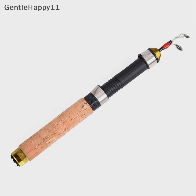 Gentlehappy Kokot Pancing Es Udang Ultra-Pendek Telescopic FRP Fiber Fishing Reels Umpan Anti Slip Handle Casg Rod Tackle id