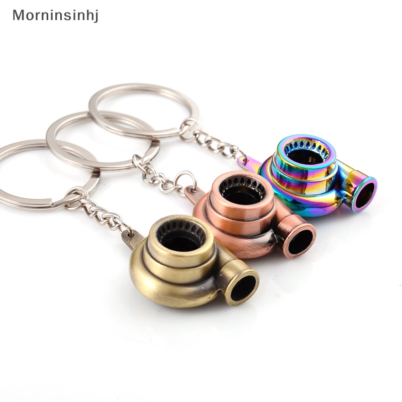 Mornin Turbocharger Gantungan Kunci Tuas Manual Mobil Metal Keychain Turbo Gear Pendant id