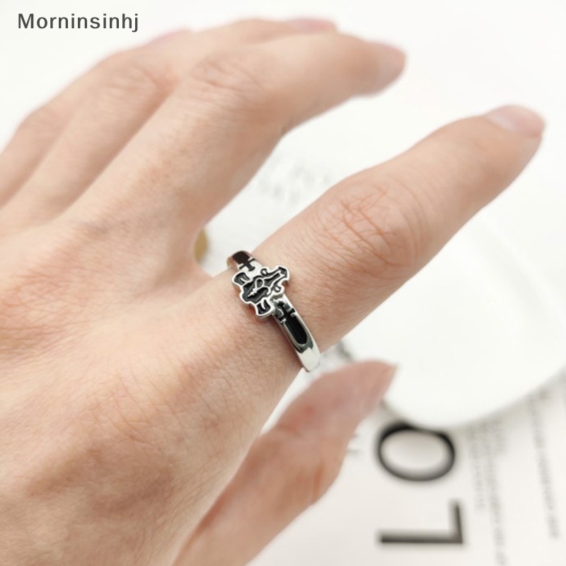 Mornin Anime Black Clover Quartet Knights Cosplay Cincin Setan Asta Adjustable Alloy Rings Unisex Perhiasan Prop Aksesoris Hadiah id