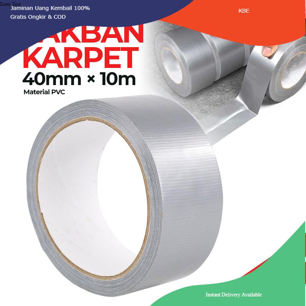 

Alat Perekat NiceLiving Lakban Karpet Super Sticky Cloth Floor Duct Tape 10 Meter 40 mm - NL20 - Silver Viral