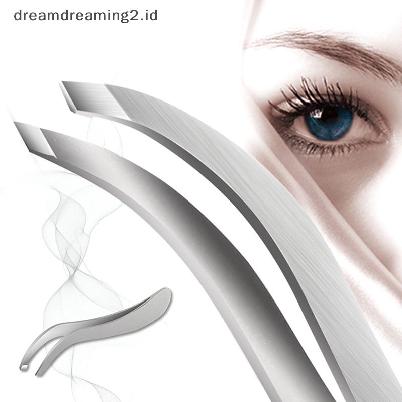 (drea) Profesional Stainless Steel Tweezer Alis Wajah Hidung Rambut Klip Remover Alat //