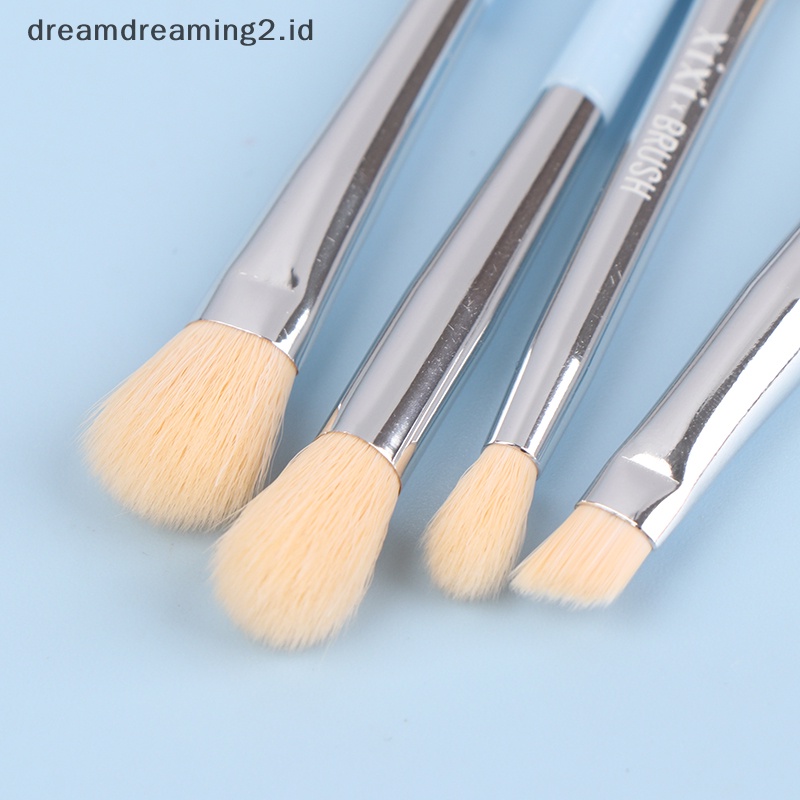 (drea) 6pcs Set Kuas Makeup Wanita Mini Travel Portable Brush Concealer Lembut Dengan Kotak //