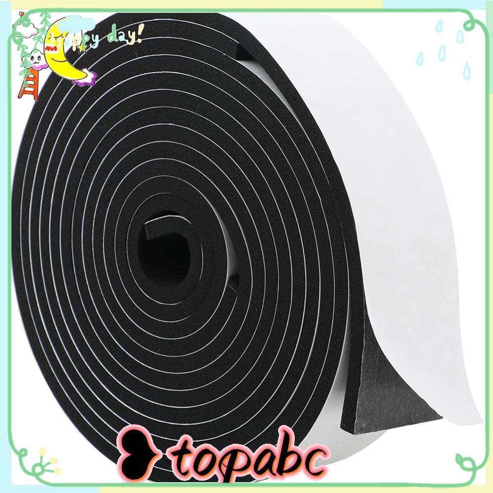 TOP Foam Tape Tebal 0.12in Satu Sisi Untuk Pintu Dan Jendela Sound Proof Foam Seal Tape