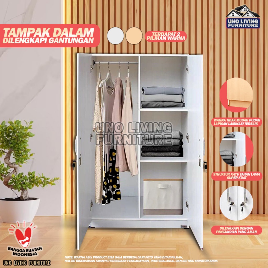 LEMARI PAKAIAN KAYU BABY LOCKER MINIMALIS BL05 LEMARI GANTUNGAN LEMARI KAYU MINIMALIS LEMARI PAKAIAN MINIMALIS