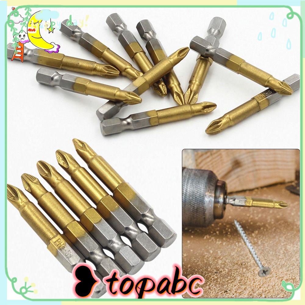 TOP Obeng Tips Set Mata Hex Shank Kualitas Tinggi Lapis Titanium