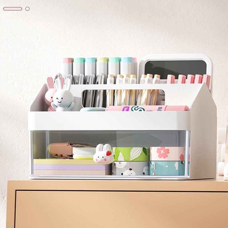 Rak Meja Laci Penyimpanan Alat Tulis Serbaguna Desktop Drawer Storage Organizer - DD007