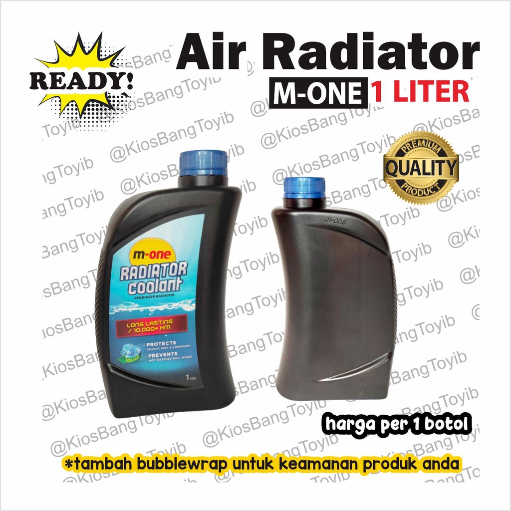 Air Coolant Pendingin Radiator Anti Karat Mobil Motor 1Liter (M-ONE)