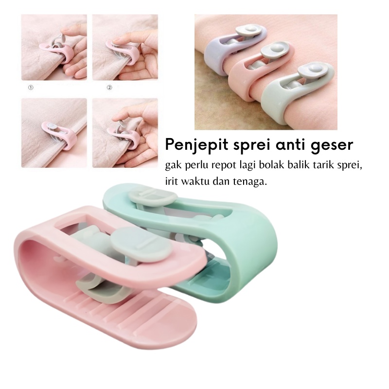 GOS - C312 - Penjepit Sprei Anti Geser / Quilt Cover Holder / Perapih Sprei