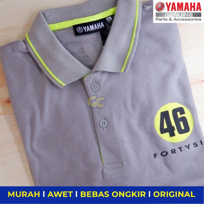 Polo Shirt keren Yamaha Factory Racing 02 - L - Sparepart Sperpart Spare Part Motor Onderdil Suku Ca