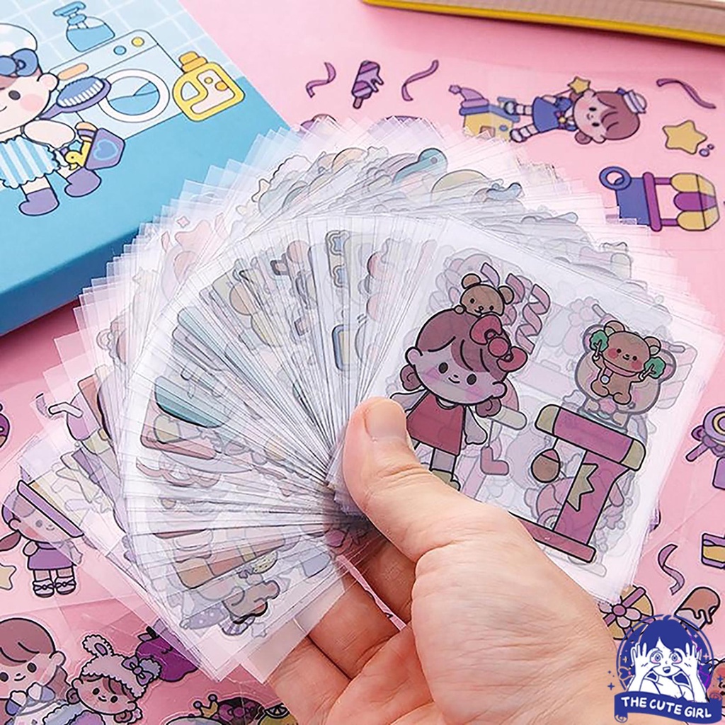 

STICKER AESTHETIC DESIGN DIY / STICKER TUMBLER WATERPROOF / STICKER BUKU DIARY IMPORT - Stazionario