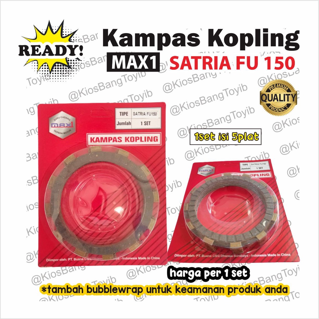 1set Kampas Plat Kopling Suzuki SATRIA FU 150 isi 5pc (Max1)