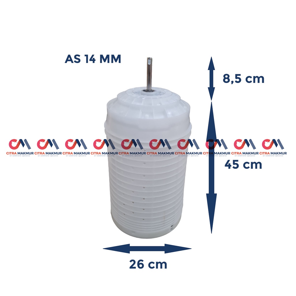 Tabung Pengering 26 cm Mesin Cuci 2 Tabung Sanyo 7 8 kg Sharp As 14mm 14 mm tinggi 45 cm