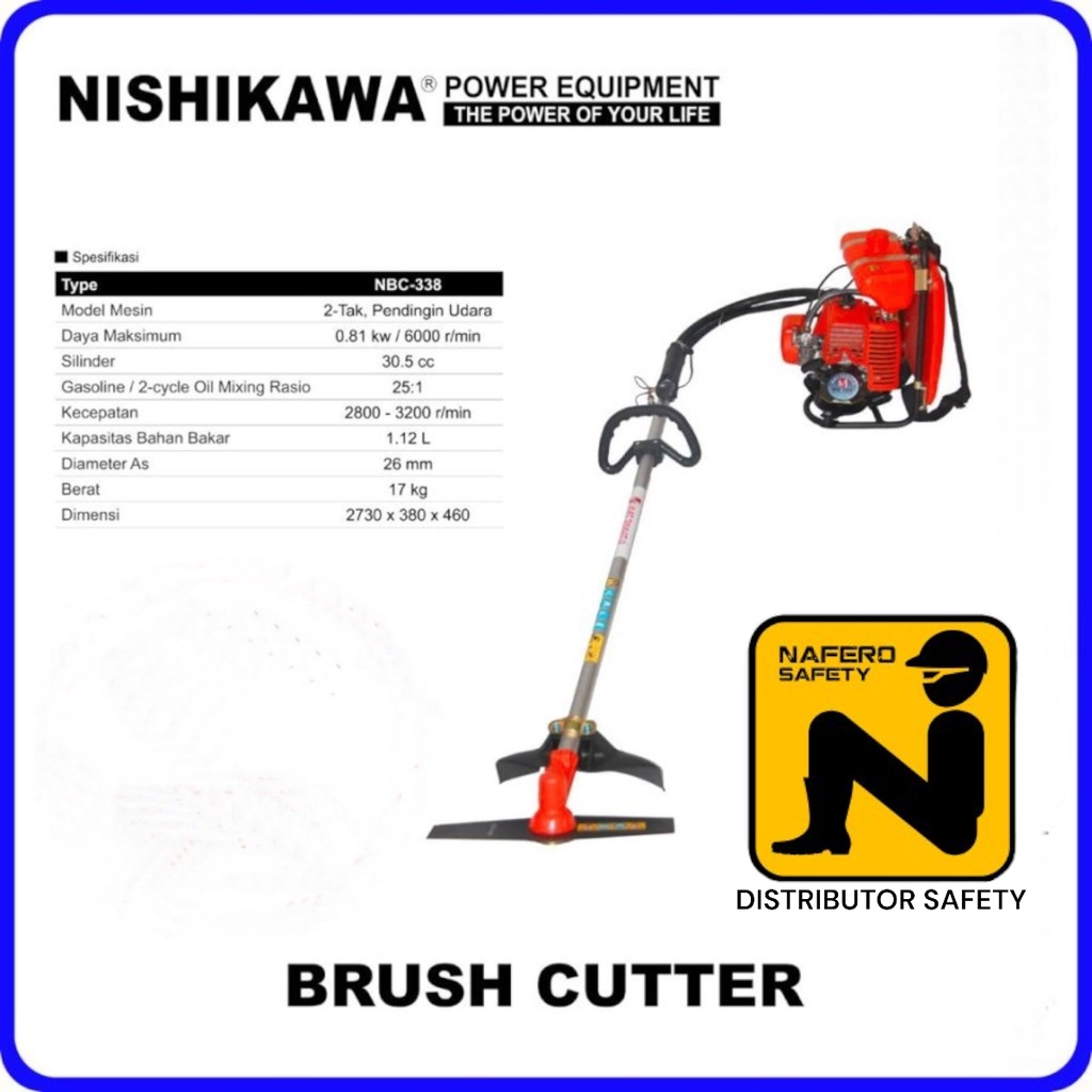 MESIN POTONG RUMPUT NISHIKAWA NBC 338