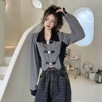 Cardigan Wanita Korea Polos Lengan Panjang Polo Outer Premium